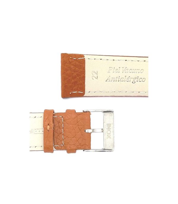⁦Calf leather watch strap with bison pattern emboss flat watchband classic 12mm 14mm 16mm 18mm 20mm 22mm Ref⁩ – תמונה ⁦33⁩