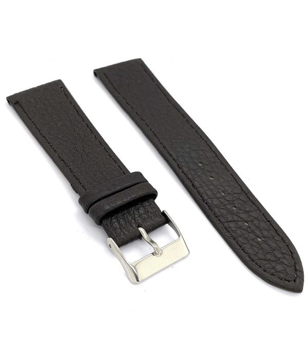 ⁦Calf leather watch strap with bison pattern emboss flat watchband classic 12mm 14mm 16mm 18mm 20mm 22mm Ref⁩ – תמונה ⁦23⁩