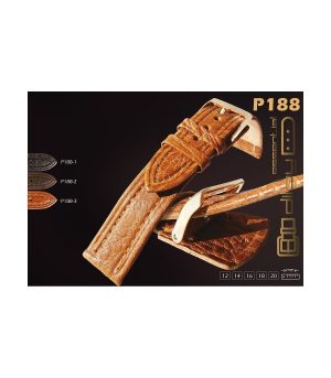 רצועת שעון מעור עגל עם הבלטה בדוגמת ביזון עם רצועת שעון קלאסית אנטי אלרגנית 12mm 14mm 16mm 18mm 20mm