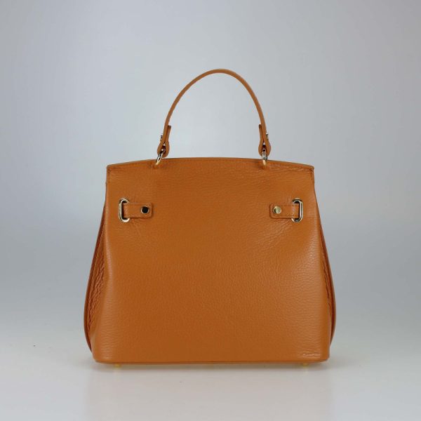 ⁦תיק כתף מעור איטלקי מיוצר באיטליה Mela D'oro Italian Leather Shoulder Bag Made in Italy⁩ – תמונה ⁦2⁩