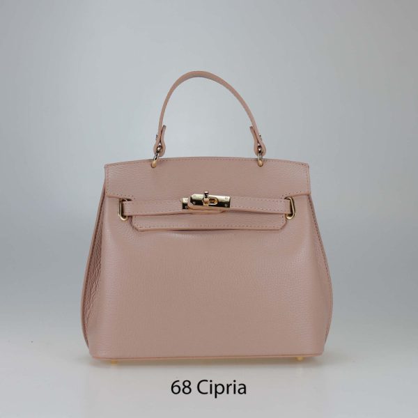 ⁦תיק כתף מעור איטלקי מיוצר באיטליה Mela D'oro Italian Leather Shoulder Bag Made in Italy⁩ – תמונה ⁦10⁩