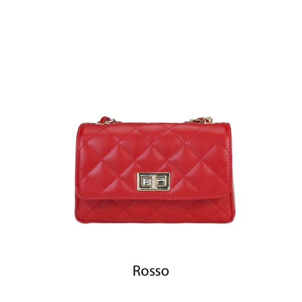 ⁦תיק נשים קטן, מיוצר באיטליה עור איטלקי womens small bag made in Italy Italian leather Mela D'oro⁩ – תמונה ⁦16⁩
