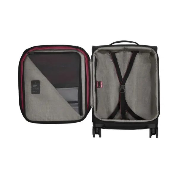 ⁦ויקטורינוקס Victorinox מזוודת טרולי Crosslight Global שחורה שוויץ swiss Army⁩ – תמונה ⁦5⁩