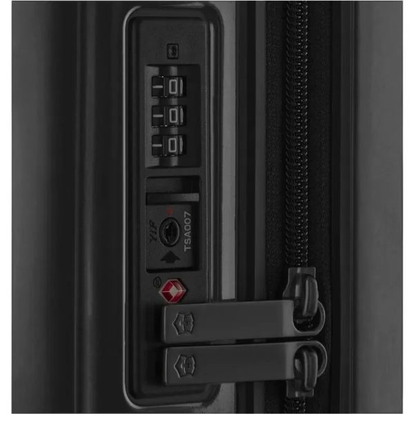 ⁦victorinox מזוודה טרולי Airox שחורה קשיחה ויקטורינוקס swiss army שוויץ⁩ – תמונה ⁦4⁩