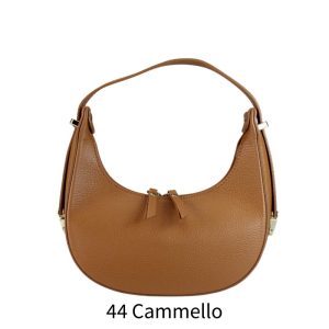 אקווילה תיק עור רצועת כתף קאמל איטלקי מיוצר באיטליה מעור וורה פלא Cammello