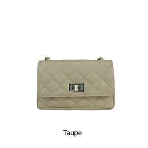 אקווילה תיק עור רצועת כתף אבן סטון עתיק איטלקי מיוצר באיטליה מעור וורה פלא Taupe