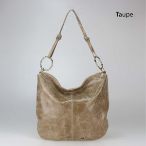 אקווילה תיק עור רצועת כתף אבן איטלקי מיוצר באיטליה מעור וורה פלא Taupe