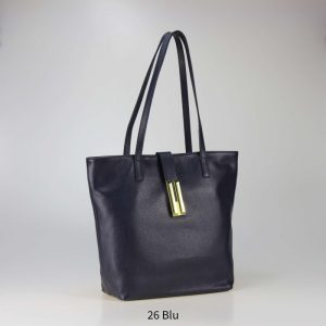 אקווילה תיק עור רצועת כתף כחול איטלקי מיוצר באיטליה מעור וורה פלא Blu