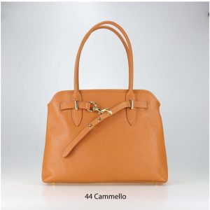 אקווילה תיק עור רצועת כתף קאמל איטלקי מיוצר באיטליה מעור וורה פלא Cammello