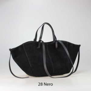 אקווילה תיק עור רצועת כתף שחור איטלקי מיוצר באיטליה מעור וורה פלא