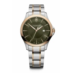 ויקטורינוקס שוויץ Victorinox Alliance רצועת מתכת ולוח ירוק כהה | מקט: 241913