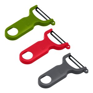 סט 3 קולפנים שווייצריים צבעוני להב חלק