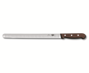 סכין פריסה להב מחורץ ידית Rosewood