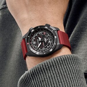 ויקטורינוקס שוויץ Victorinox שעון AIR PRO אוטומטי רצועת גומי אדומה | מקט: 242006