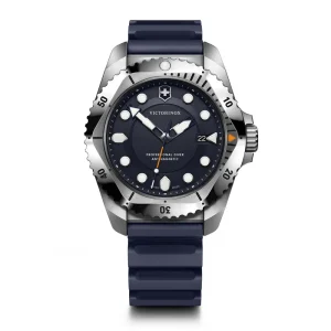 ויקטורינוקס שוויץ Victorinox שעון DIVE PRO רצועת גומי כחולה ולוח כחול | מקט: 241991