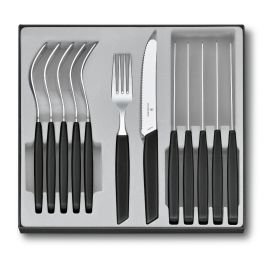 Victorinox Swiss Modern סט שולחן 12 חלקים שחור