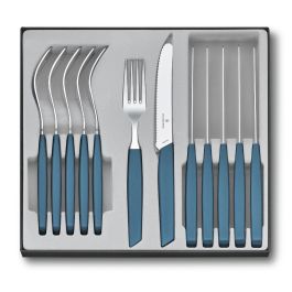 סט כלי שולחן Victorinox Swiss Modern, 12 חלקים, כחול