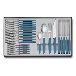 Victorinox Swiss Modern סט שולחן 24 חלקים כחול