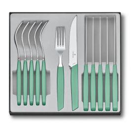 Victorinox Swiss Modern סט סכו"ם שולחני 12 חלקים ירוק