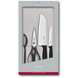 Victorinox Swiss Classic סט מטבח 4 חלקים שחור