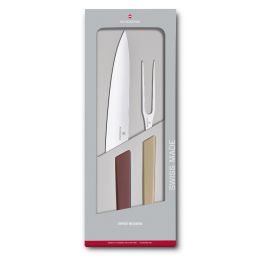 Victorinox Swiss Modern סט סכין חיתוך 2 חלקים, חום