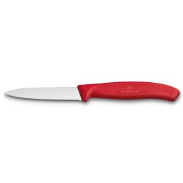 Victorinox Swiss Classic סכין קילוף משוננת 8 ס"מ אדום