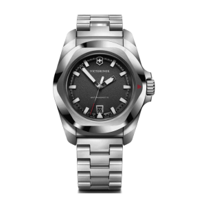 ויקטורינוקס שוויץ Victorinox שעון I.N.O.X QUARTZ רצועת מתכת לוח שחור 41 מ מ | מקט: 242030